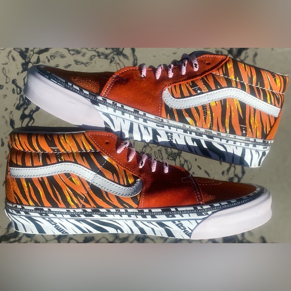 Rare Vans OG SK8-Mid Lx (Aries) Tiger Bright Men’s Size 9 Women’s Size 11 🔥🔥🔥 - Picture 7 of 16